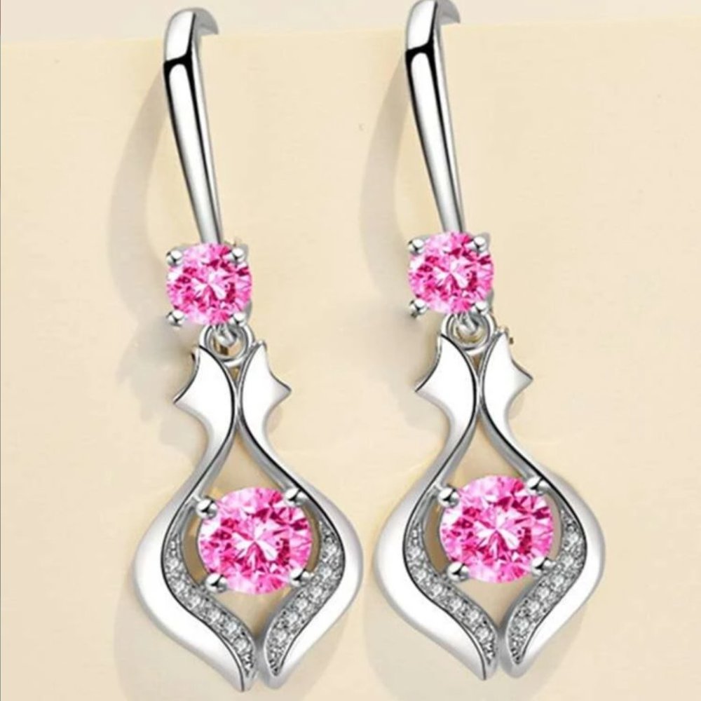 Sterling Silver CZ Earrings